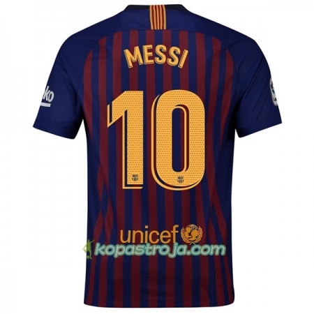 Billiga Fotbollströjor FC Barcelona Messi 10 Hemma tröja 2018/19 Kortärmad